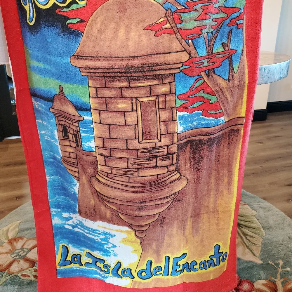 Puerto Rico Beach Towel Extra Large NWOT El Morro